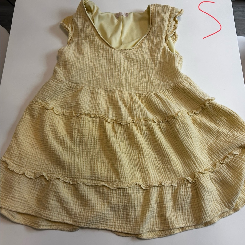 Yellow Ruffled Dress - Picture 1 of 1